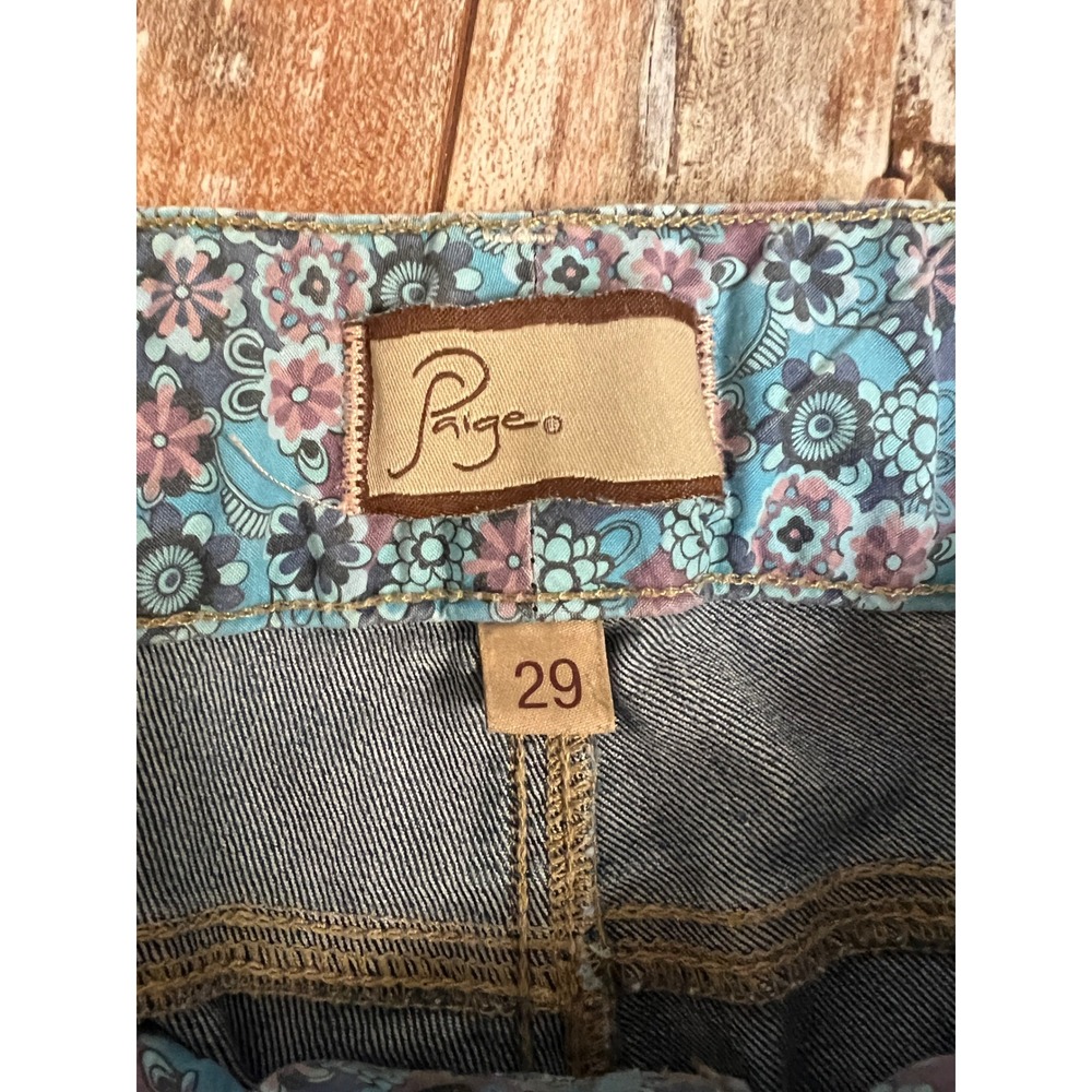 Paige Hidden Hills Bootcut Jeans Women's 29 Dark Wash Mid Rise Stretch Denim - Picture 2 of 13